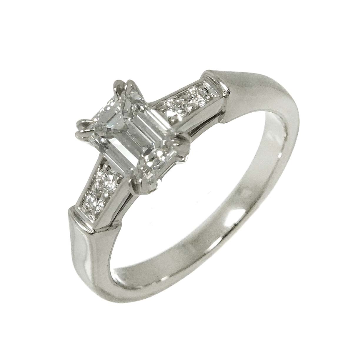 Diamond 0.71ct D/VVS2 Ring Pt 4.5-4.75(US)