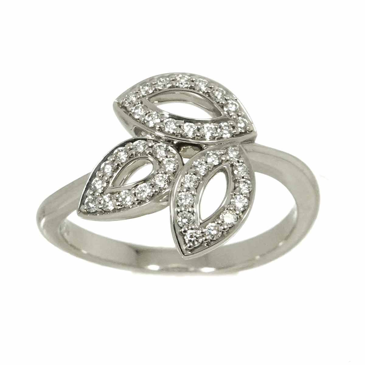 Lily Cluster mini Diamond Ring Pt Size5.25(US)