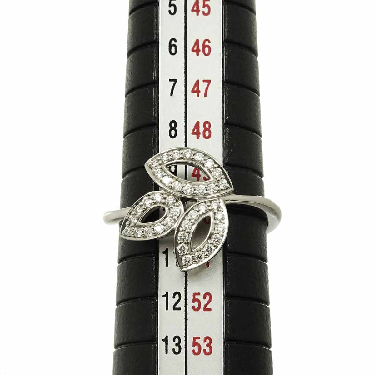 Lily Cluster mini Diamond Ring Pt Size5.25(US)