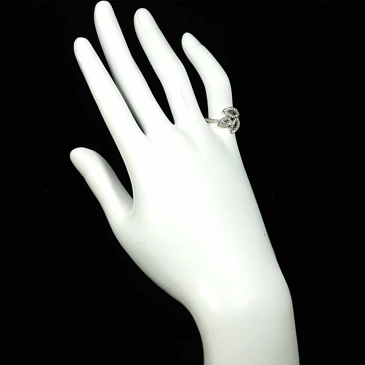 Lily Cluster mini Diamond Ring Pt Size5.25(US)