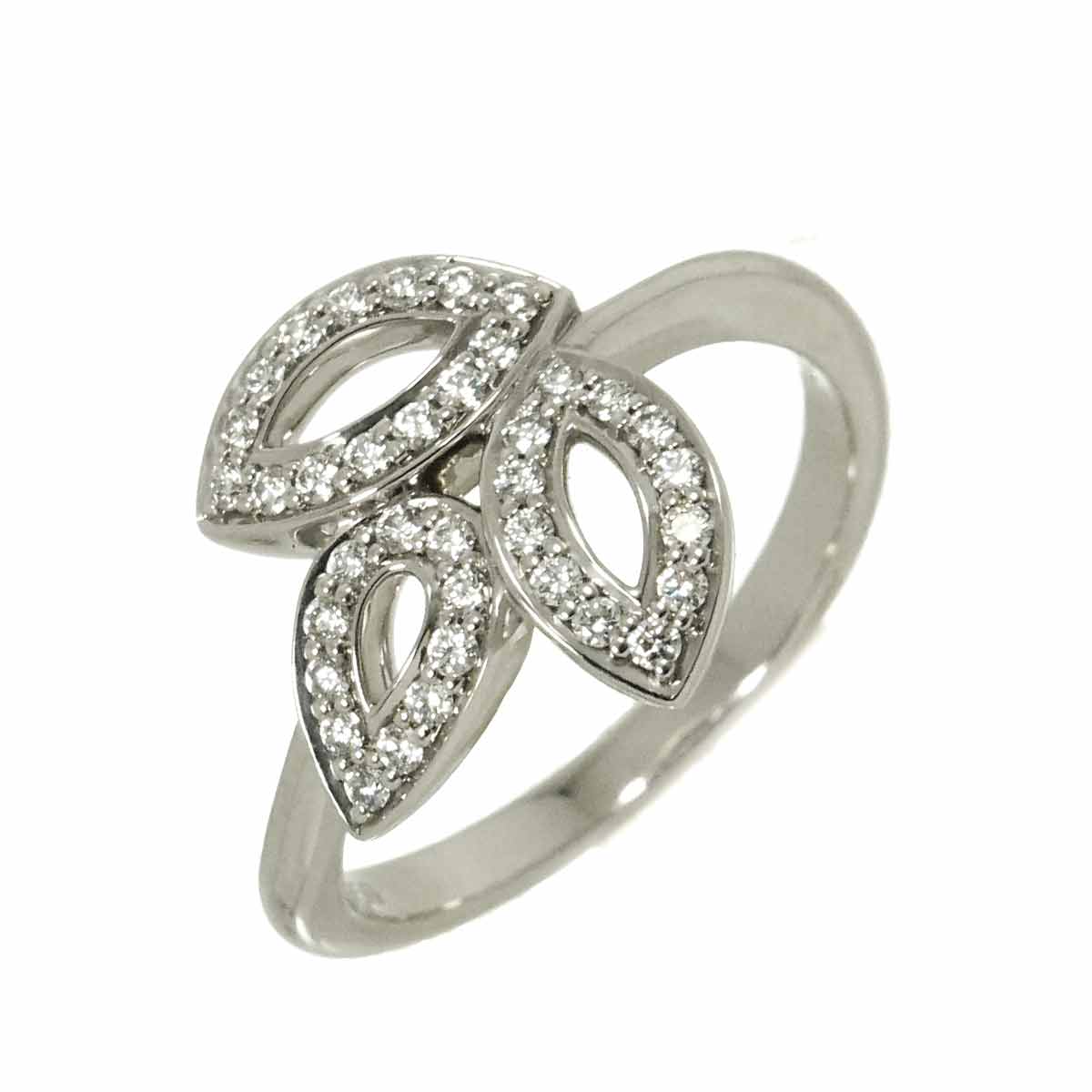 Lily Cluster mini Diamond Ring Pt Size5.25(US)
