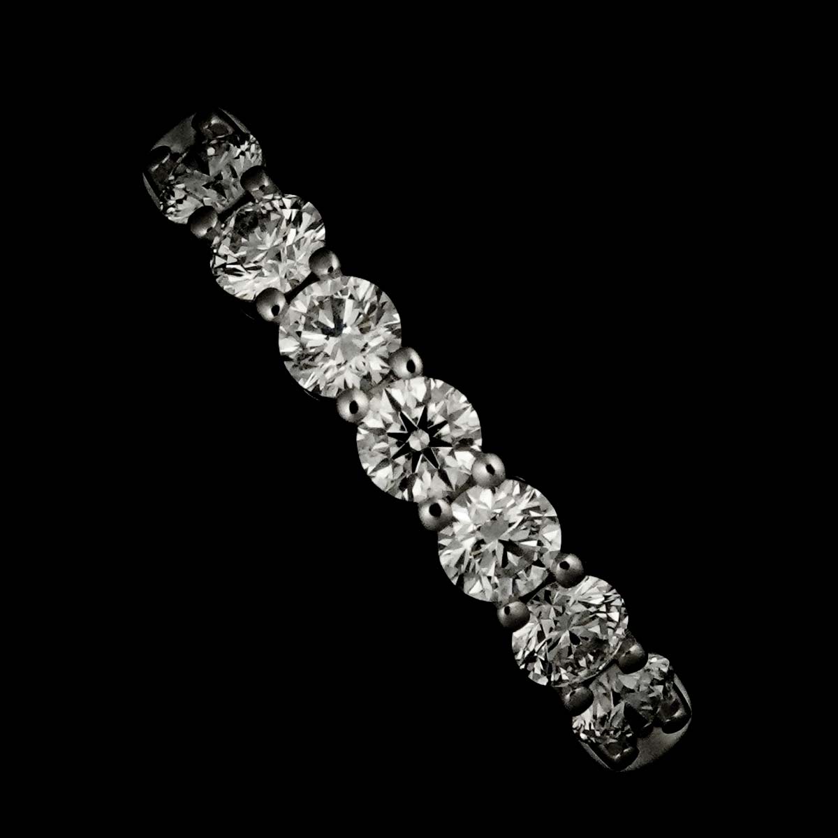 Forever Half Diamond Ring Platinum size5.25(US)