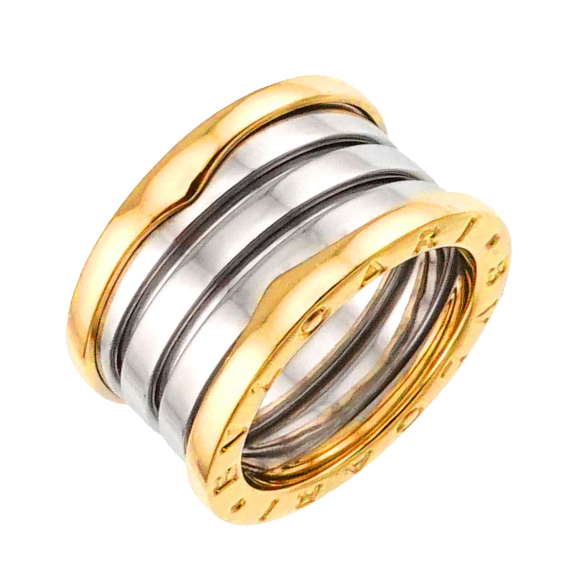 B-ZERO1 4 Band Ring 18K YG WG 750 Size50 5.25(US)