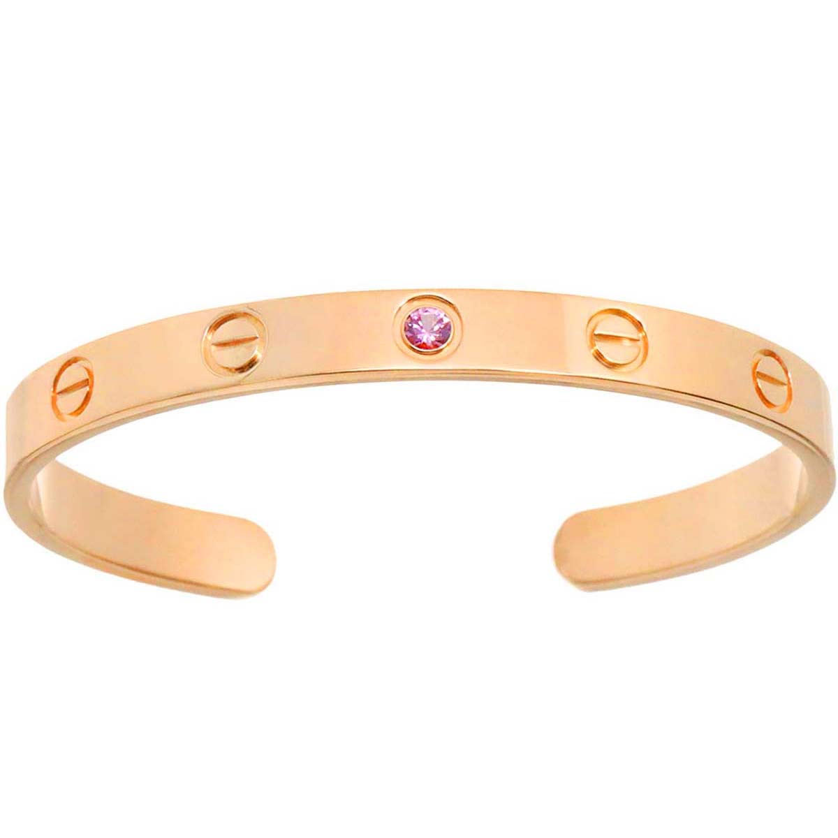 Love Open Bracelet Sapphire 18K Pink Gold 750 Size16