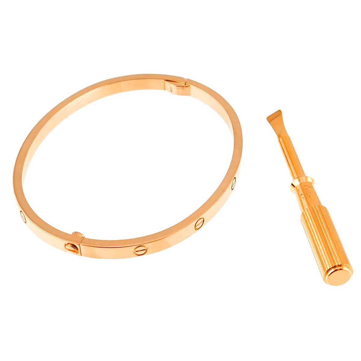Love Bracelet SM Bangle 18K Pink Gold 750 Size16