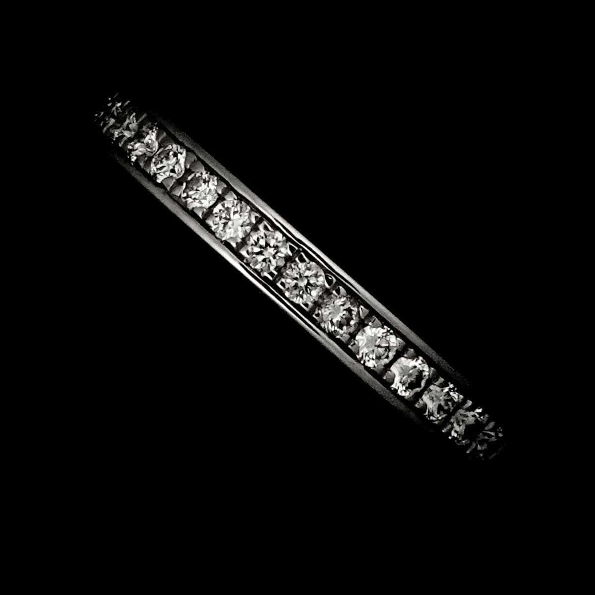 Half Diamond Ring Platinum Size49 4.75-5(US)