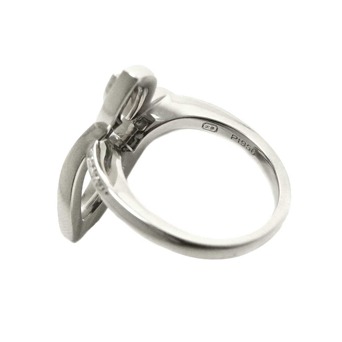 Lily Cluster Diamond Ring Pt Size3.75(US)