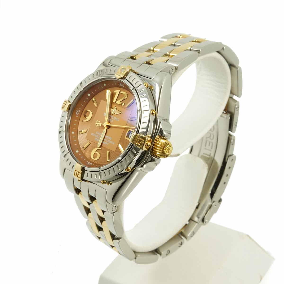 Calisto A77346 Yellow Gold Brown Dial Ladies Watch