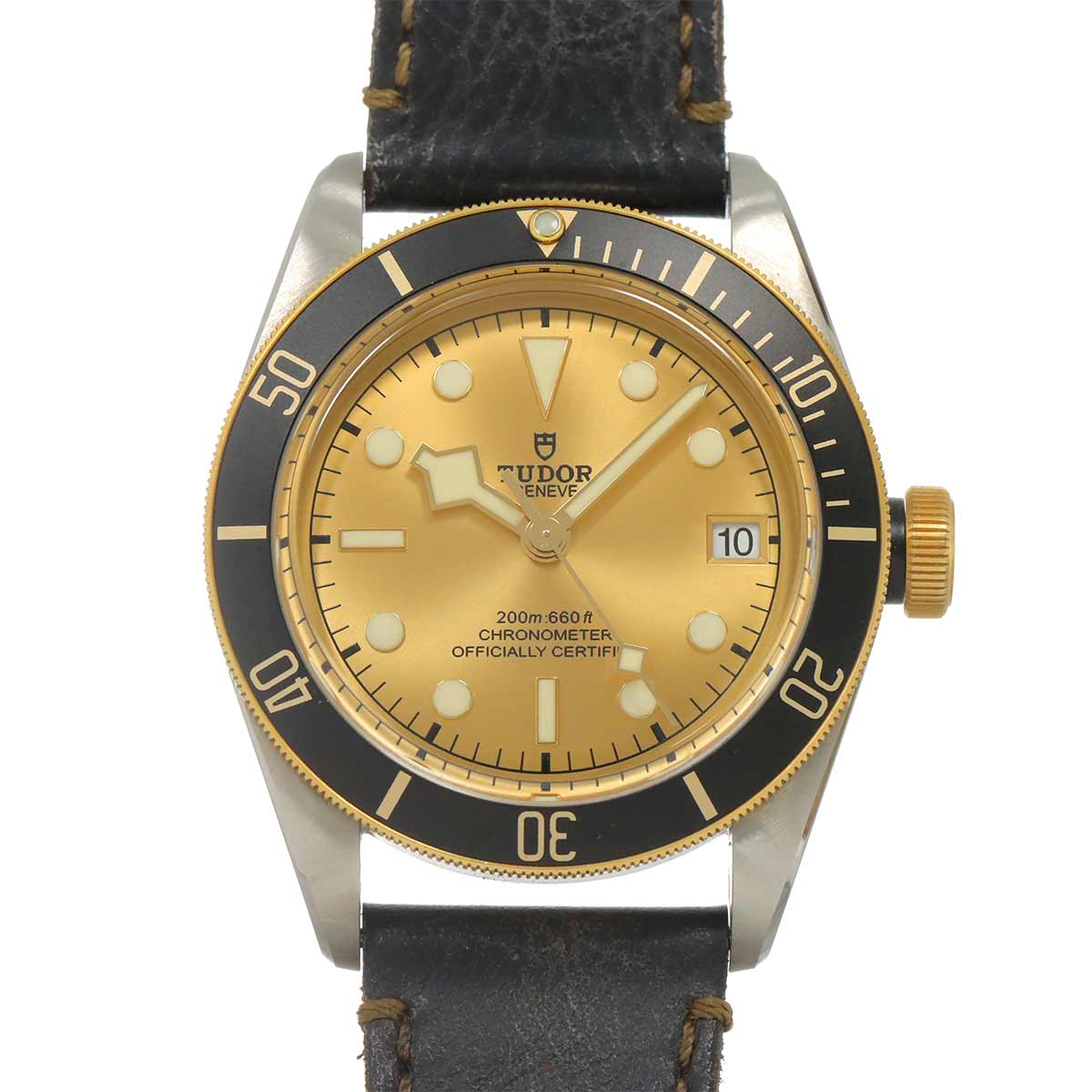 Heritage Black Bay 79733N Automatic Gold Dial Mens Watch