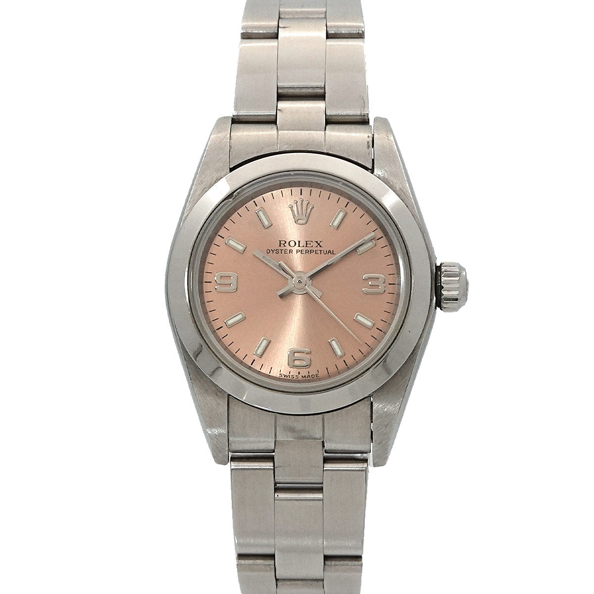 Oyster Perpetual 76080 Serial F Automatic Pink Dial Ladies