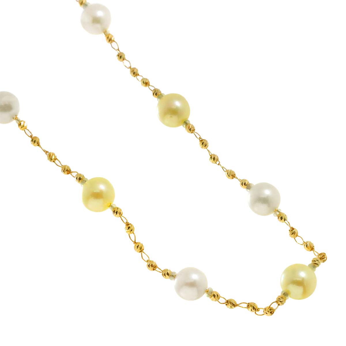 Akoya Pearl 6.4-5.8mm Necklace 18K YG 750
