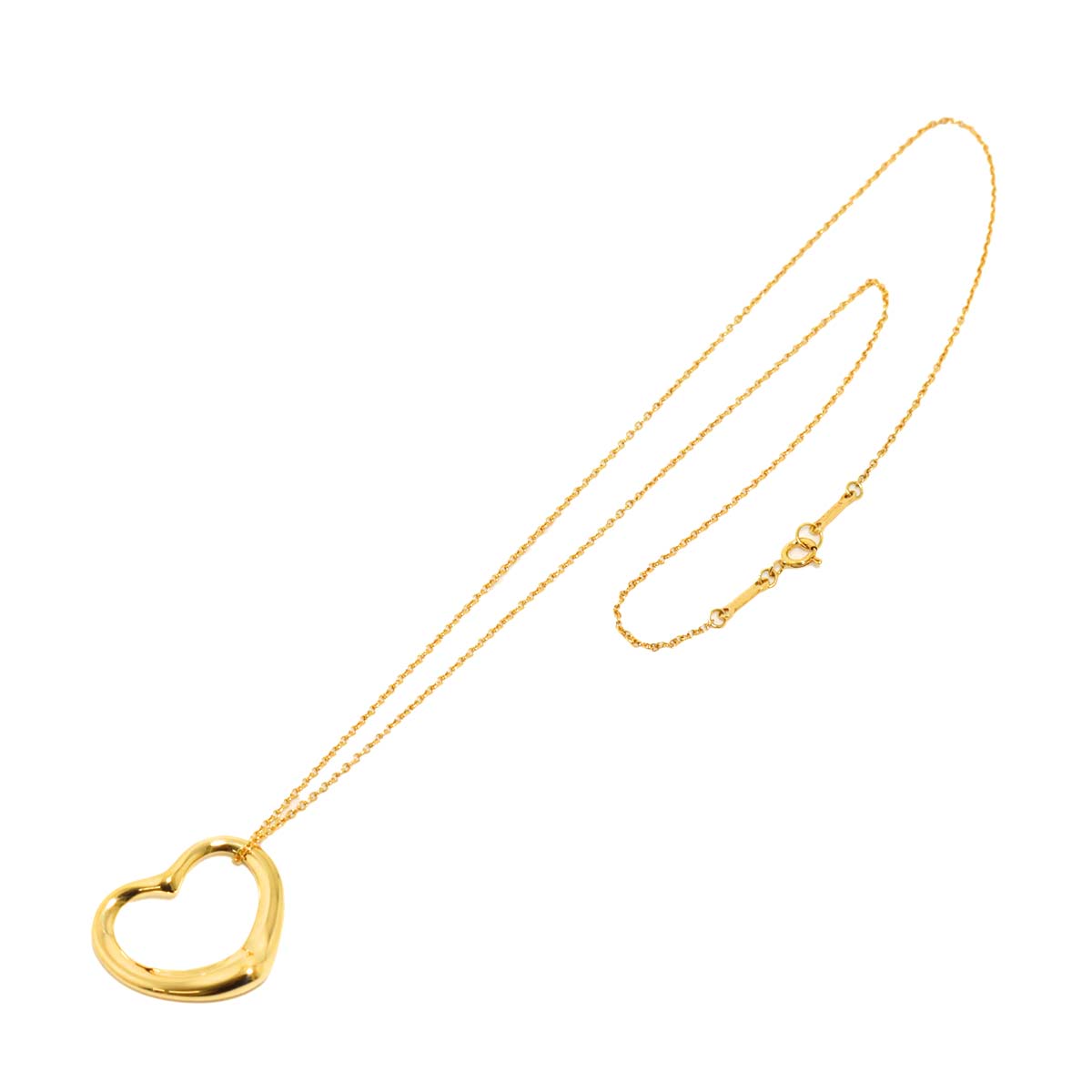 Open Heart Necklace 18K Yellow Gold 750