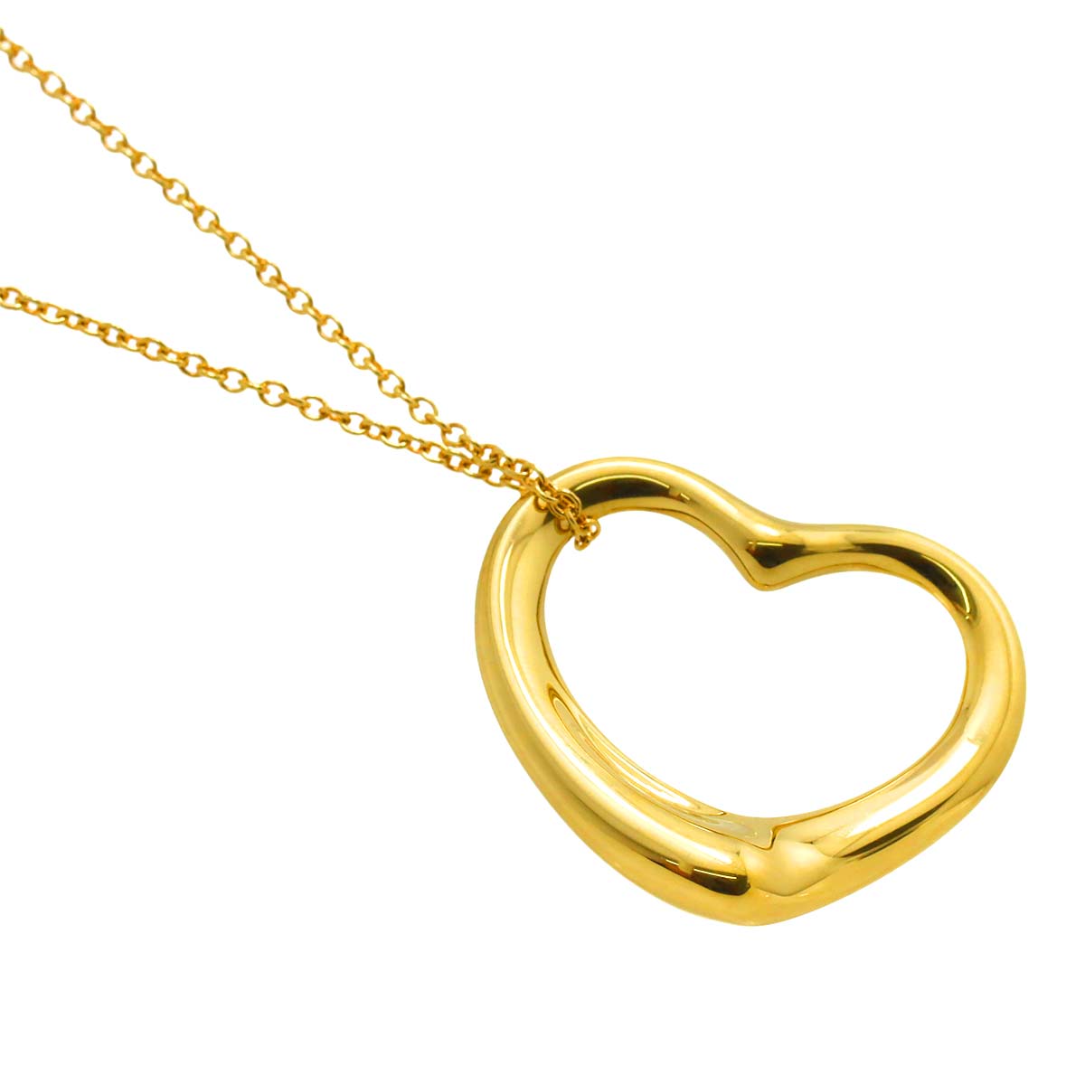 Open Heart Necklace 18K Yellow Gold 750