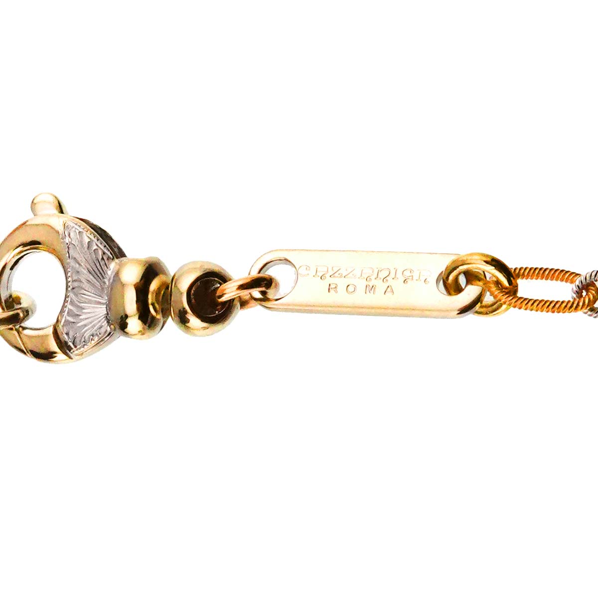 Jade Long Necklace 18K YG PG WG 750