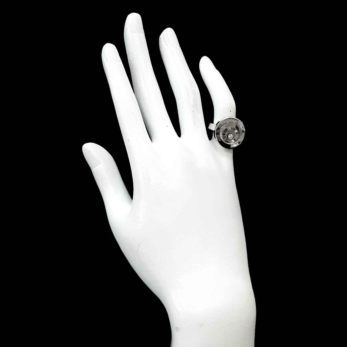 Happy Spirit Diamond Ring 18K WG 750 Size4.75-5(US)