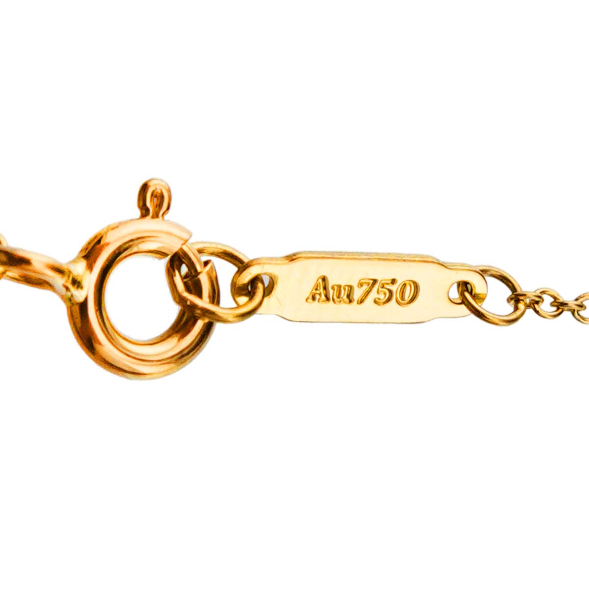 Sentimental Diamond Heart Necklace 18K YG 750