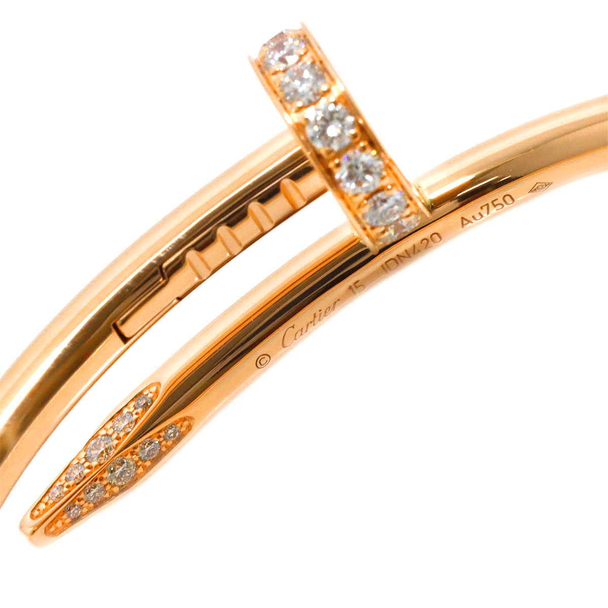 Juste Un Clou Bracelet Diamond 18K Pink Gold 750 size15