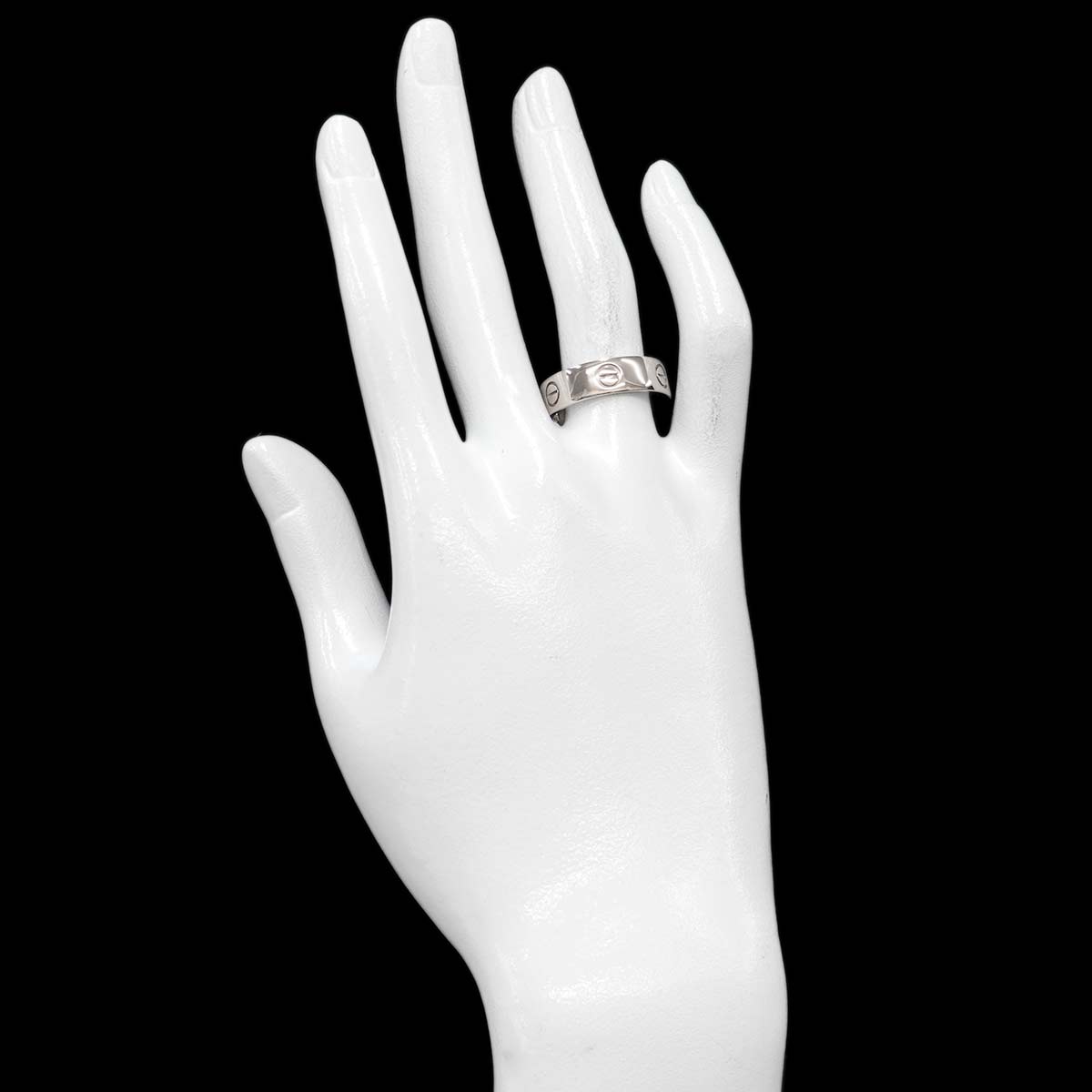 Love Ring 18K White Gold 750 size58 7.75-8(US)