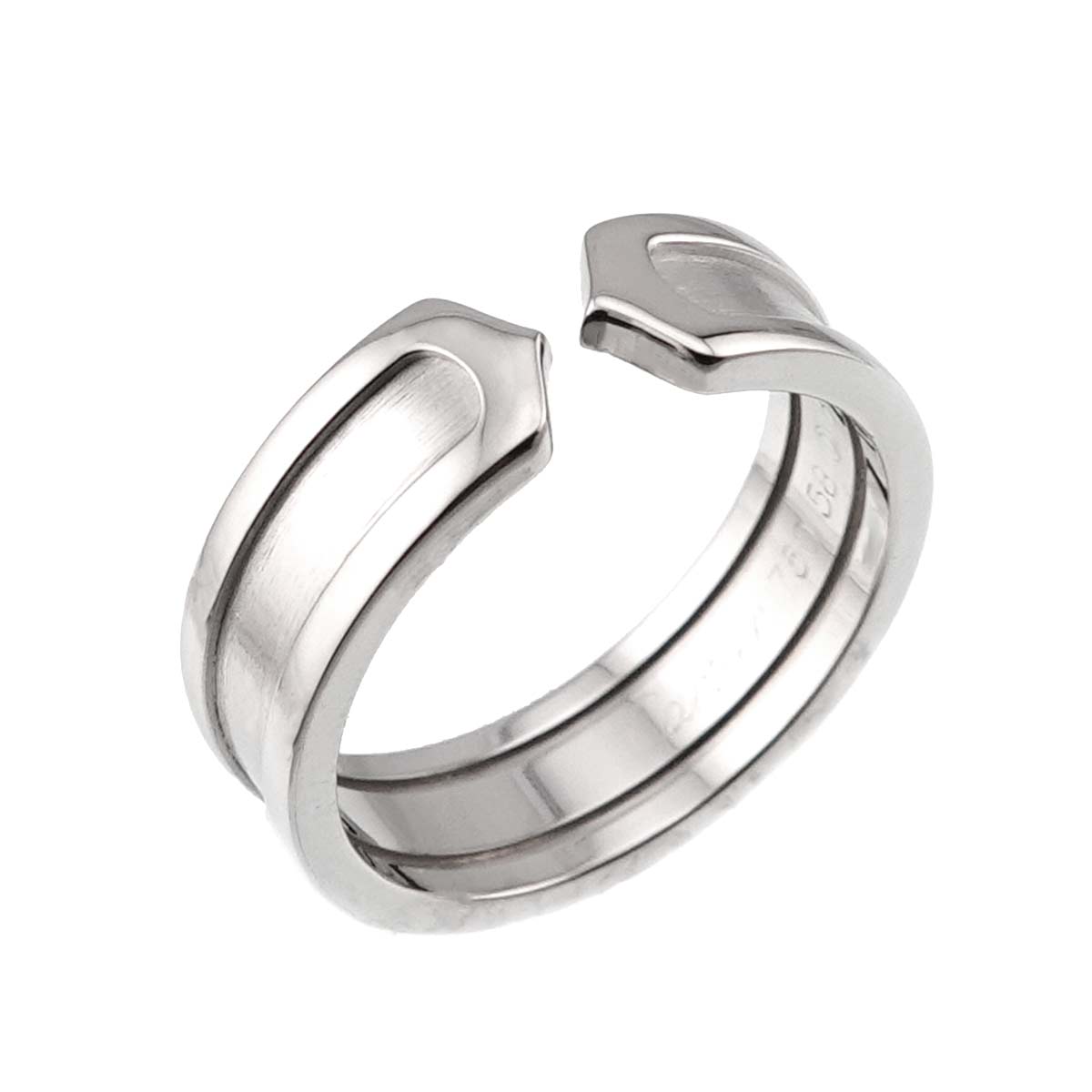 C2 2C Ring 18K White Gold 750 size58 8-8.25(US)