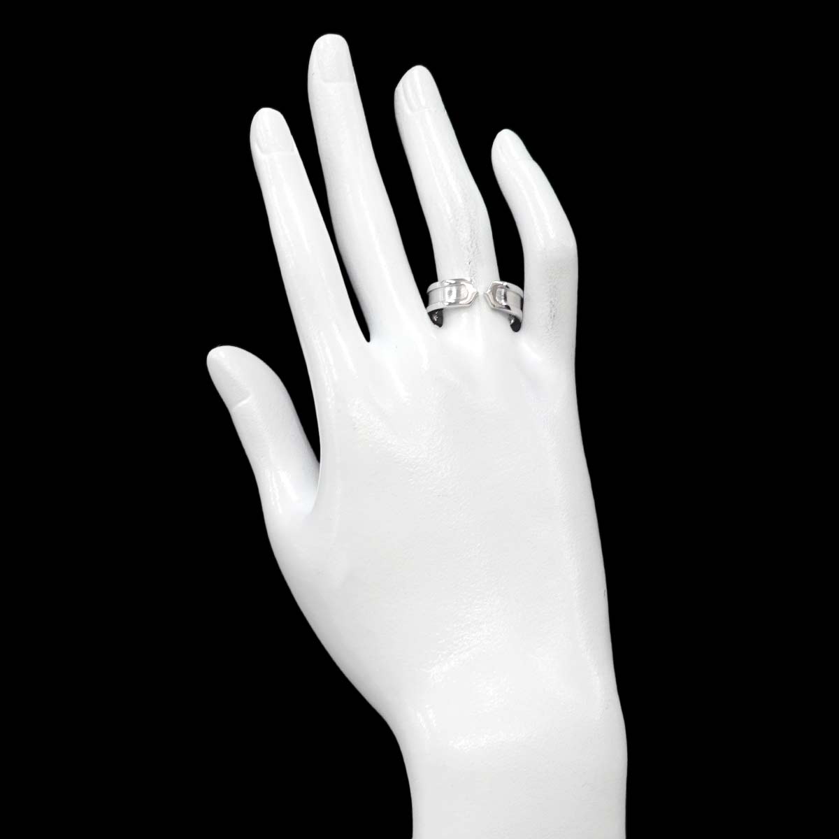 C2 2C Ring 18K White Gold 750 size58 8-8.25(US)