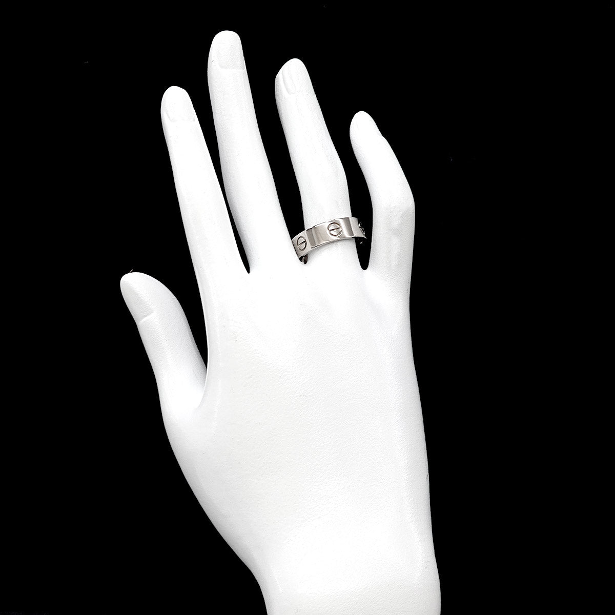 Love Ring 18K White Gold 750 size57 7.5(US)