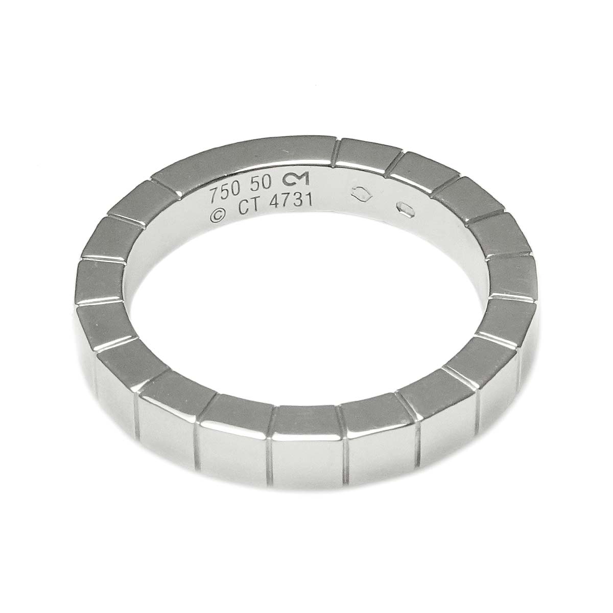 Laniere Ring 18K White Gold 750 Size50 5.25(US)