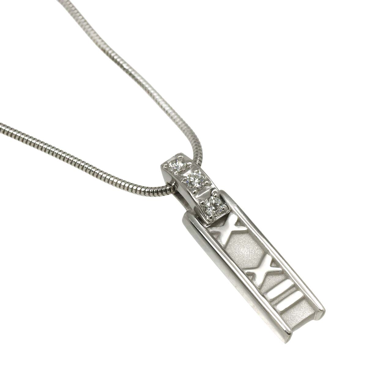 Atlas Diamond Necklace 18K White Gold 750