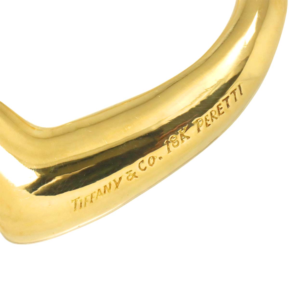 Open Heart Long Necklace 18K Yellow Gold 750