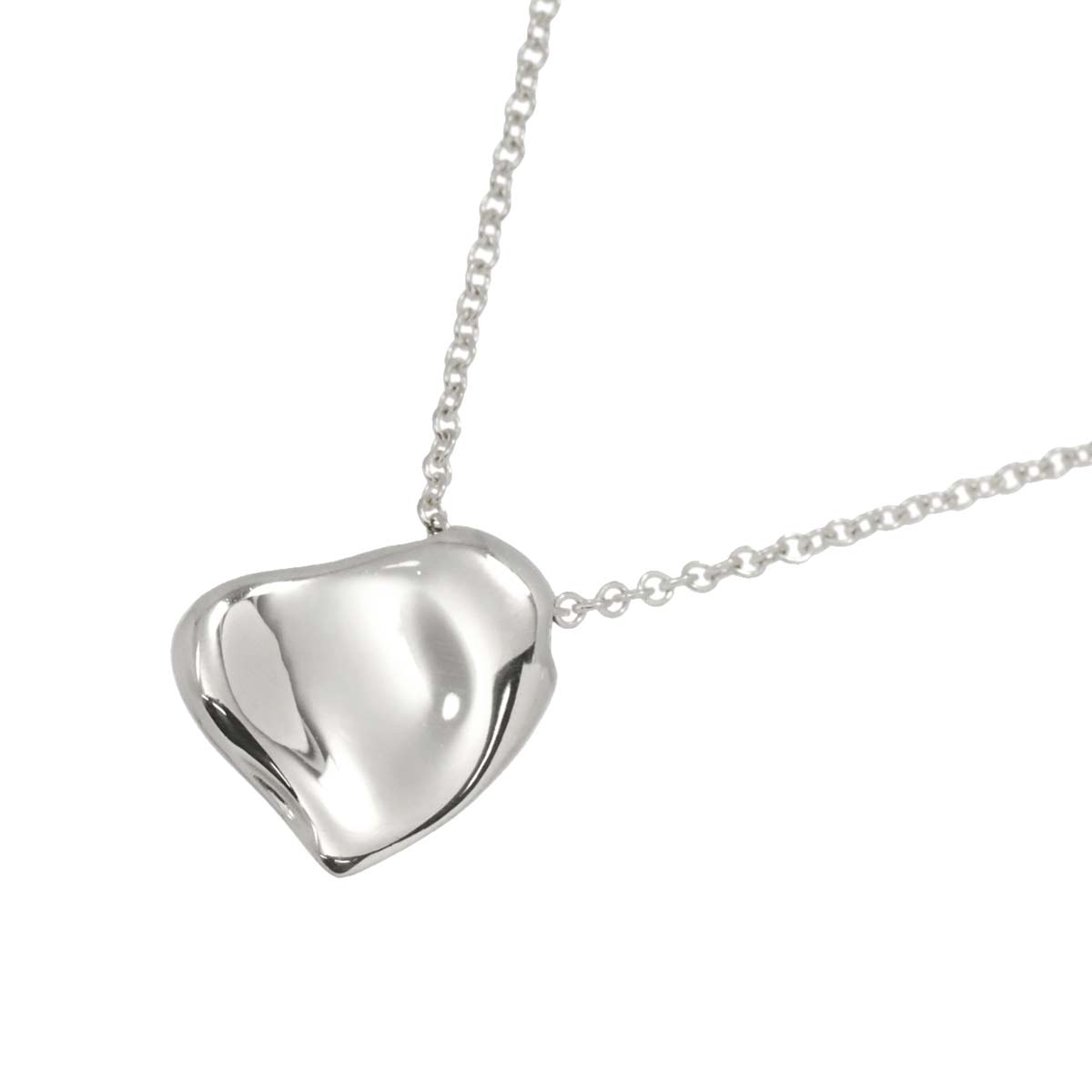 Full Heart Necklace Platinum
