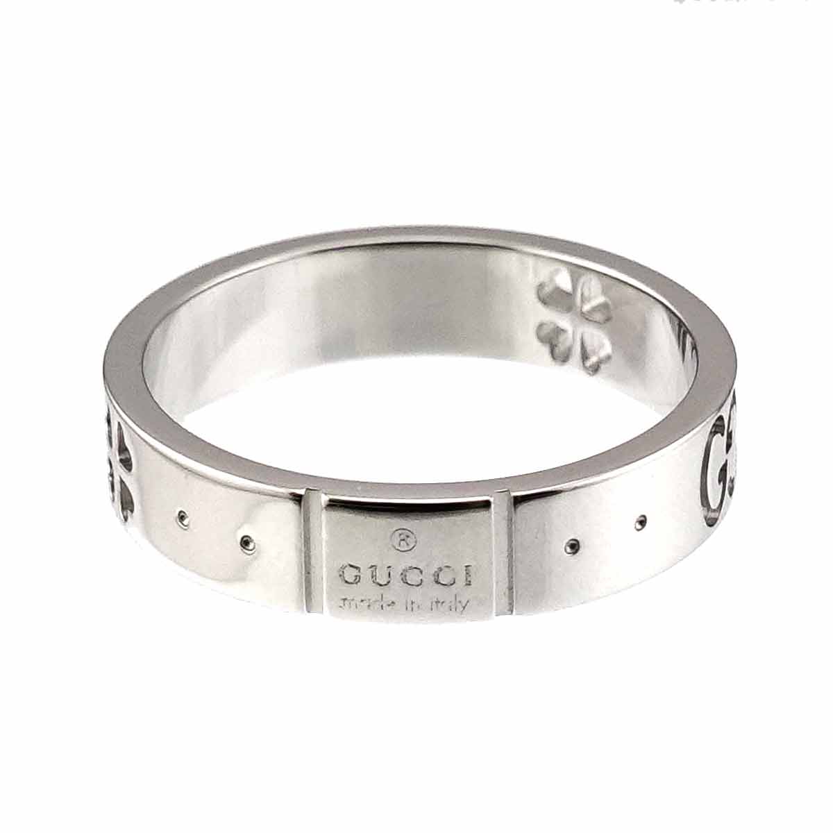 Icon Ring 18K WG White Gold 750 Size9 4.5-4.75(US)