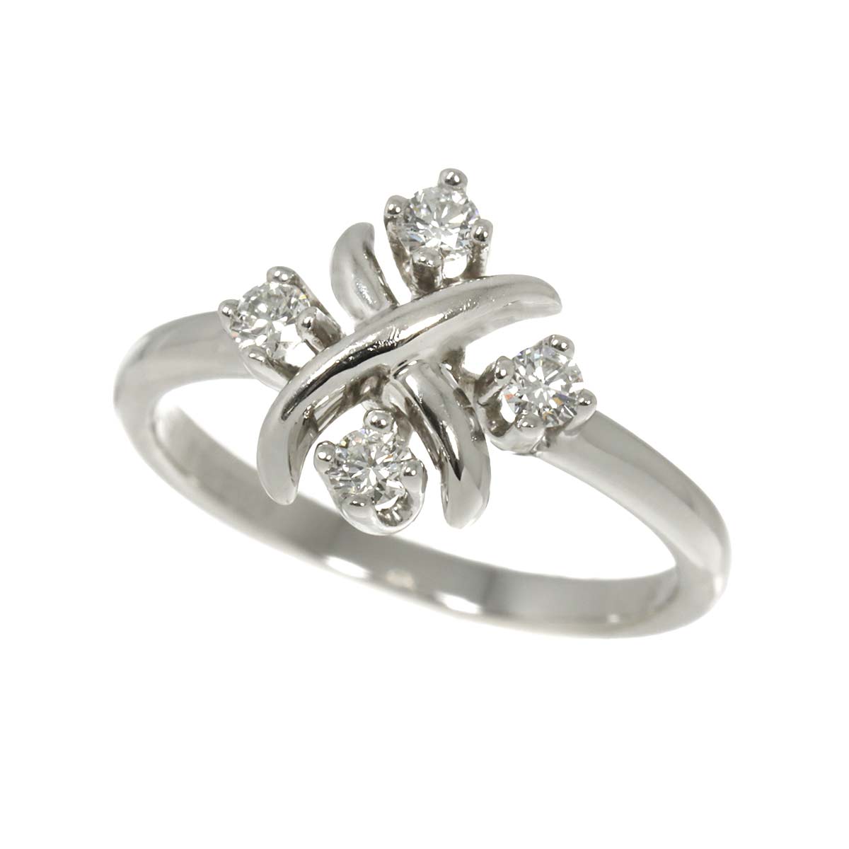 Jean Schlumberger Diamond Ring Pt Platinum Size5.5-5.75(US)