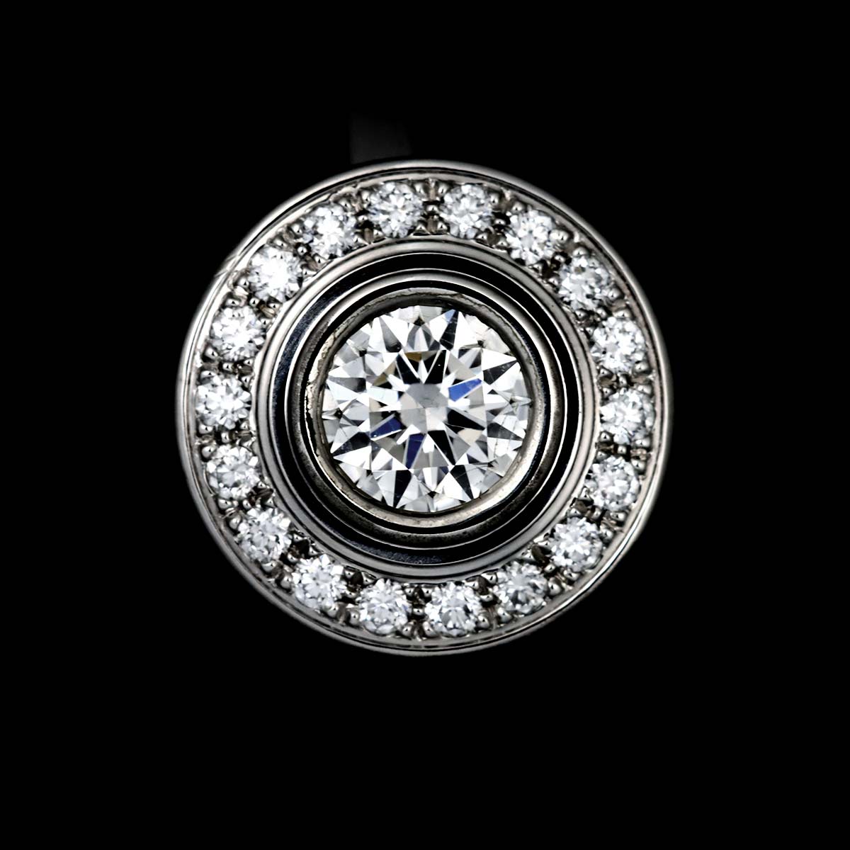 d Amour Diamond 0.18ct E/VS1/3EX Ring Pt Size51 5.5-5.75(US)