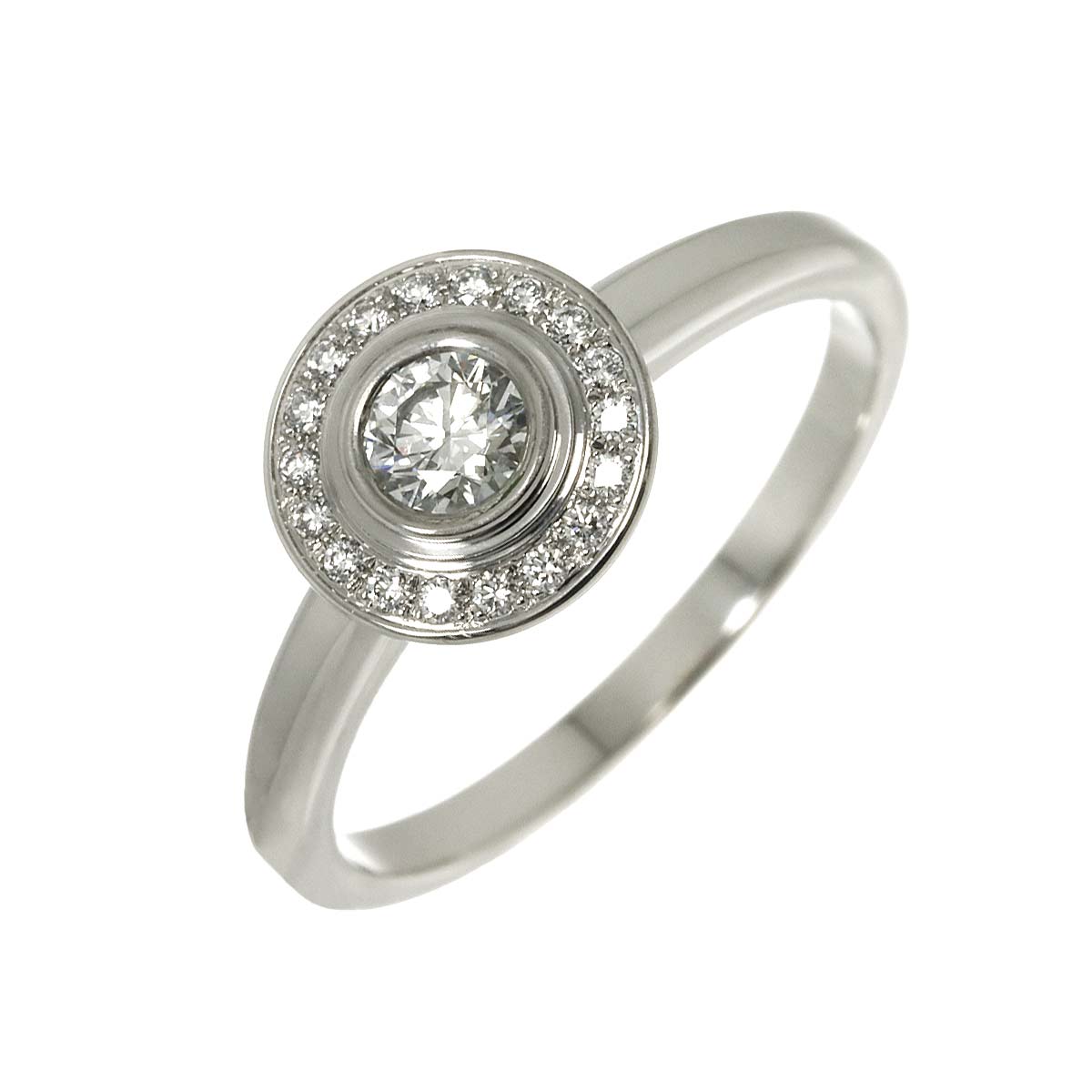 d Amour Diamond 0.18ct E/VS1/3EX Ring Pt Size51 5.5-5.75(US)