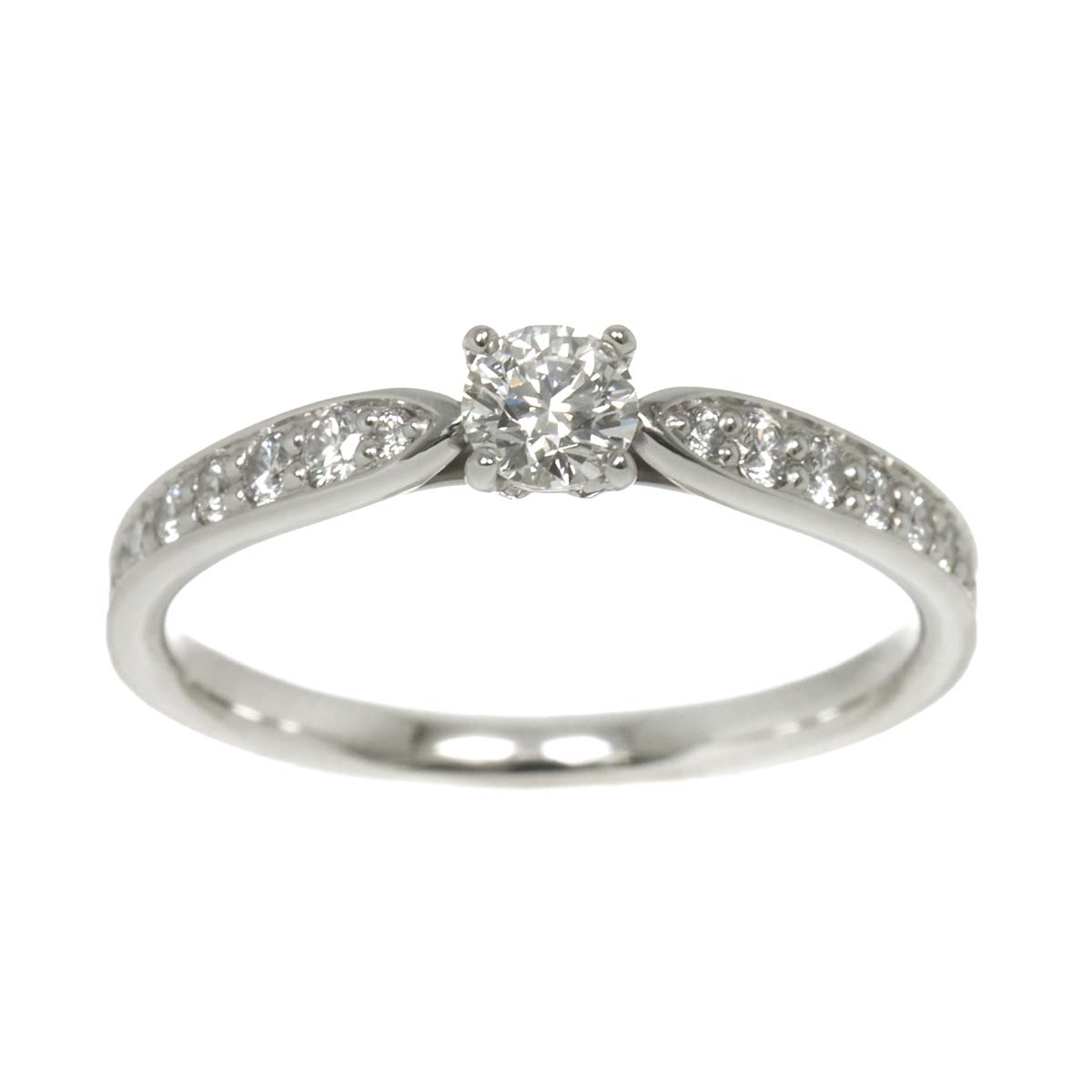 Harmony Diamond 0.19ct I/VS1/3EX Ring Pt Size5.25-5.5(US)