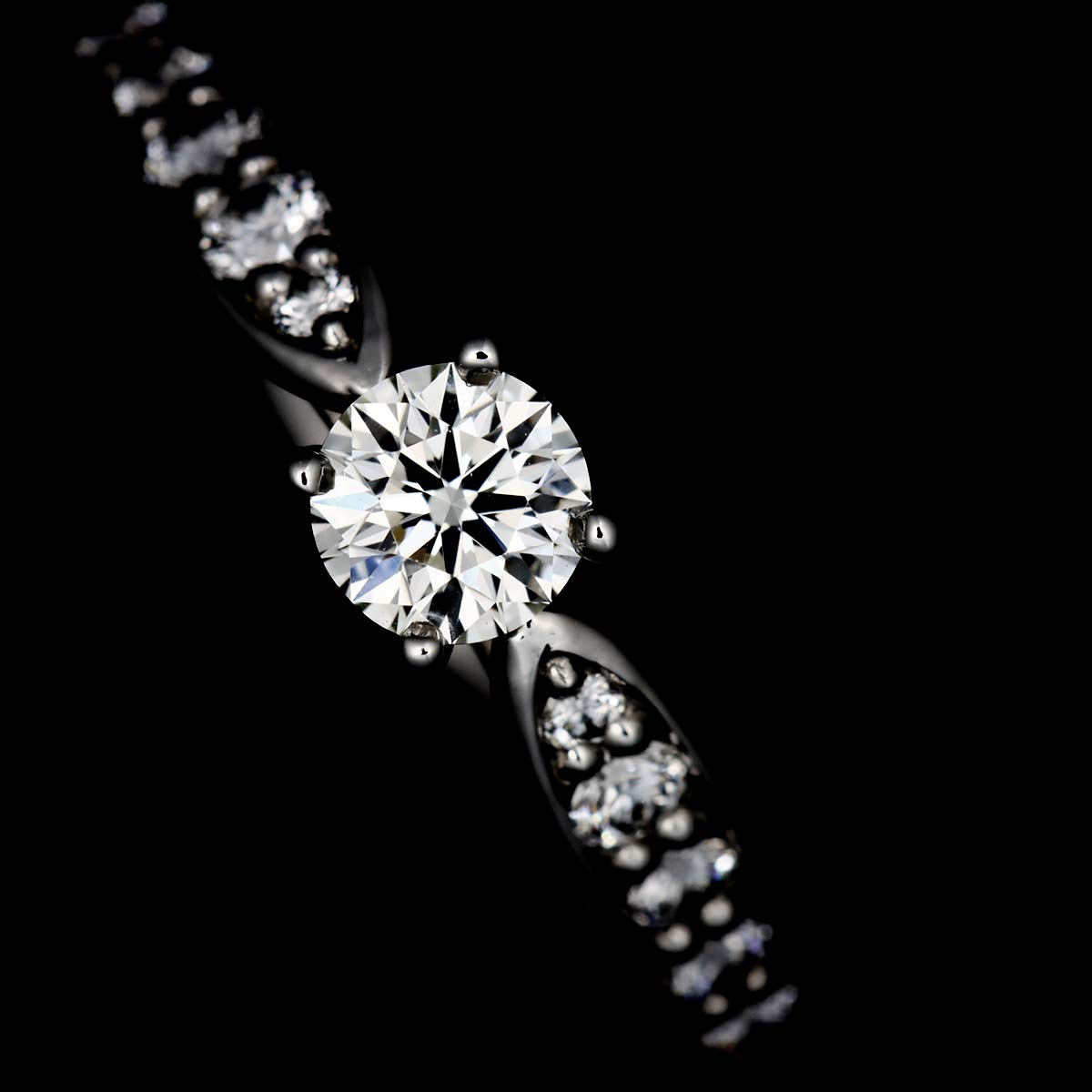 Harmony Diamond 0.19ct I/VS1/3EX Ring Pt Size5.25-5.5(US)