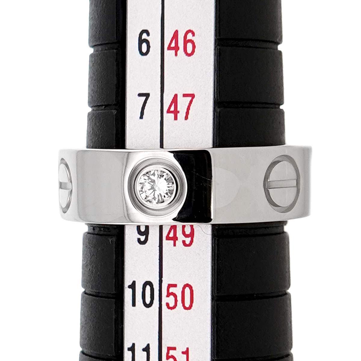 Love Ring Diamond 3P 18K White Gold 750 size48 4-4.5(US)