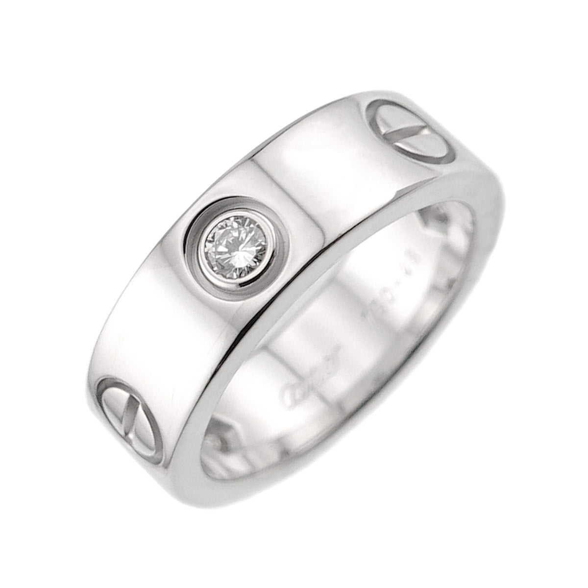 Love Ring Diamond 3P 18K White Gold 750 size48 4-4.5(US)