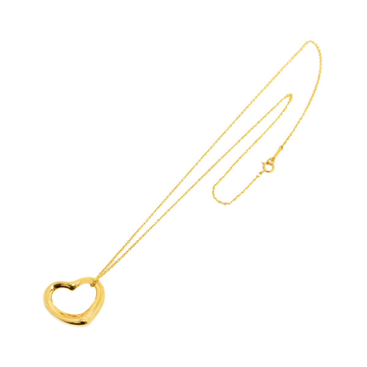 Open Heart Necklace 18K Yellow Gold 750