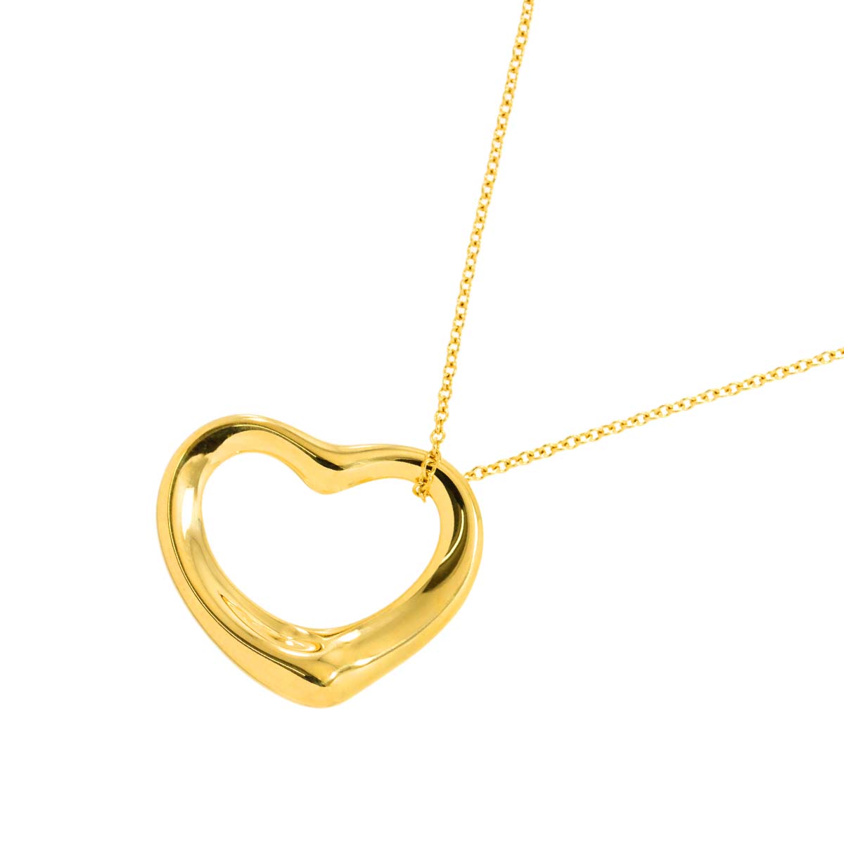 Open Heart Necklace 18K Yellow Gold 750