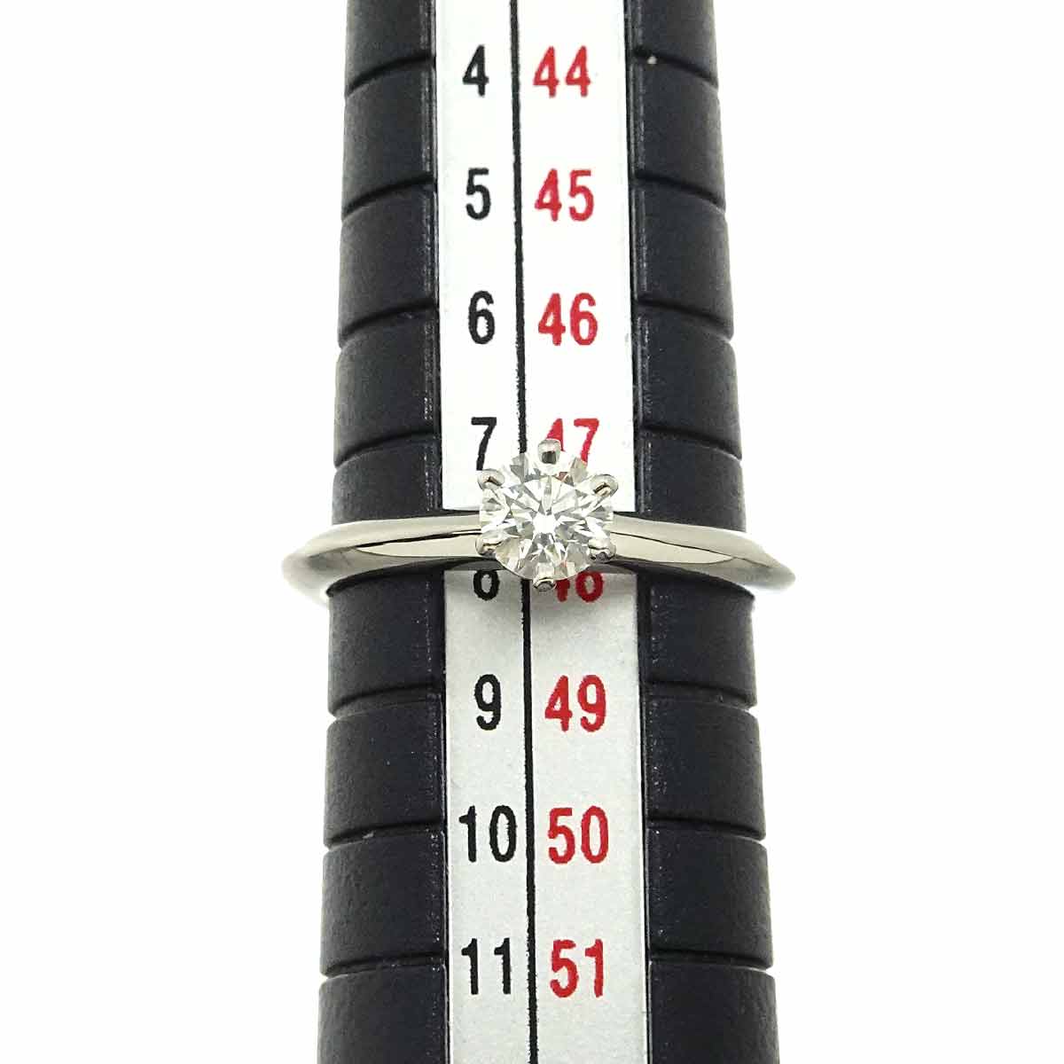 Diamond 0.32ct H/VVS1 Ring Platinum Size4.5(US)