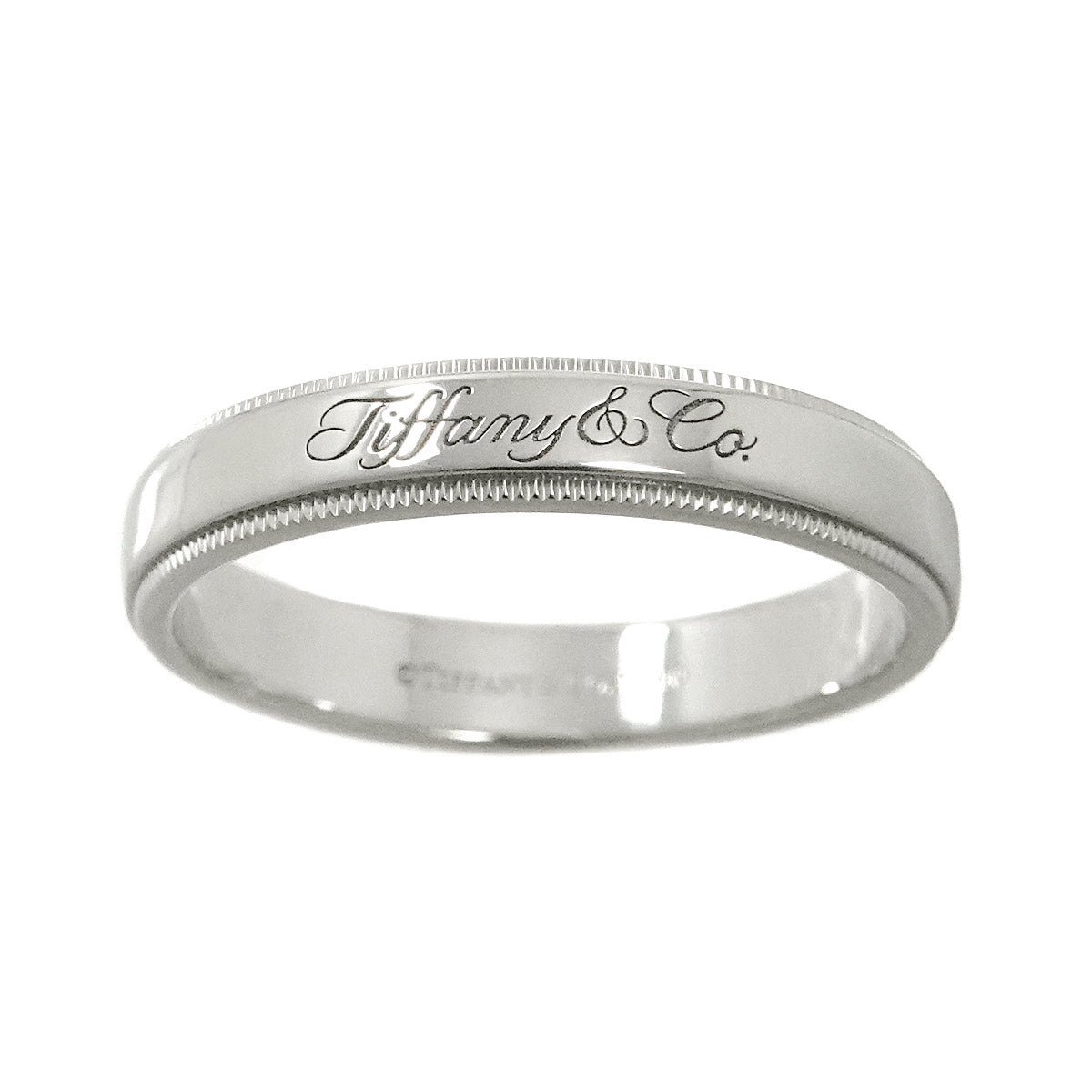Nots Milgrain Ring Pt Platinum Size9.75-10(US)