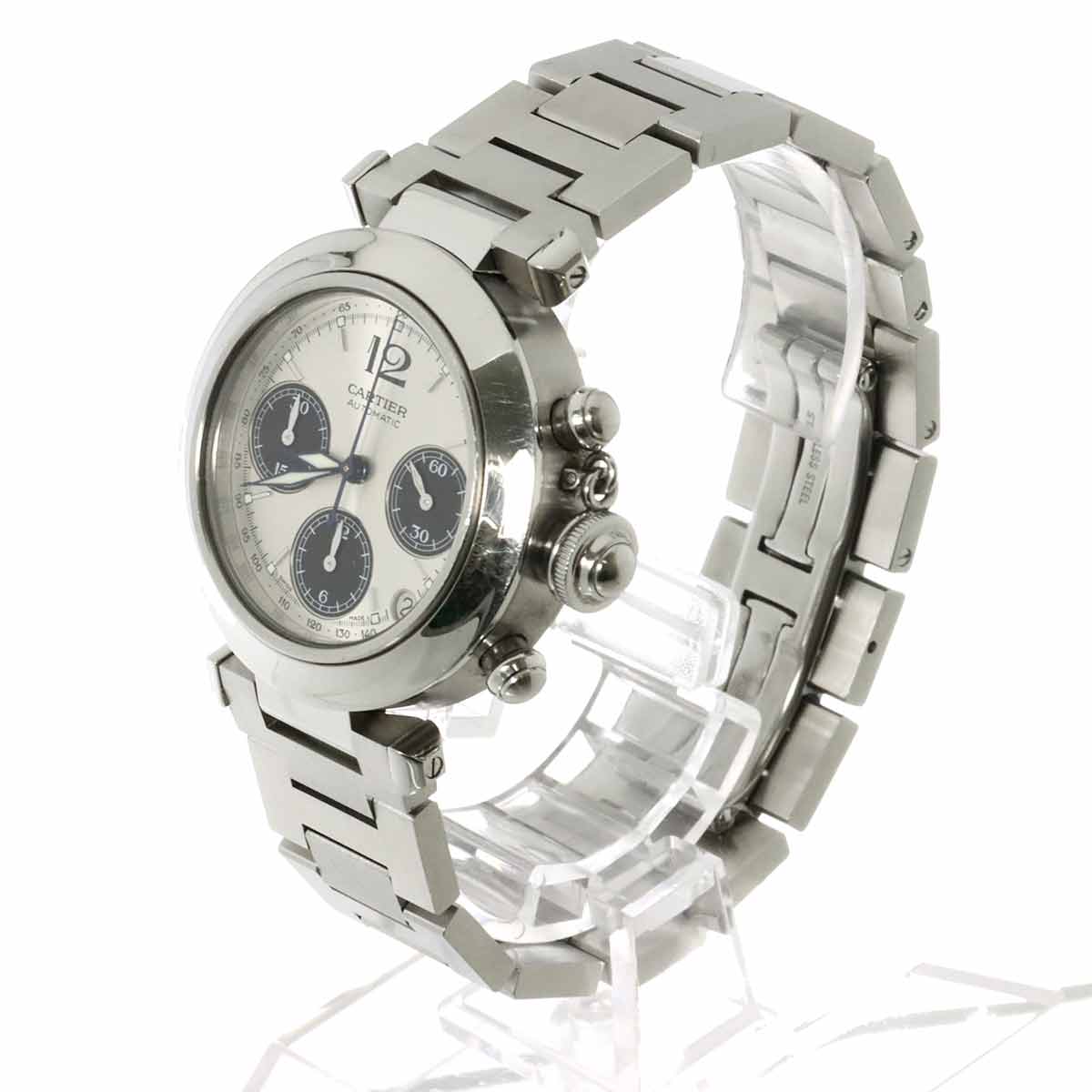 Pasha C Chronograph W31048M7 Automatic Silver Dial Boys Watch