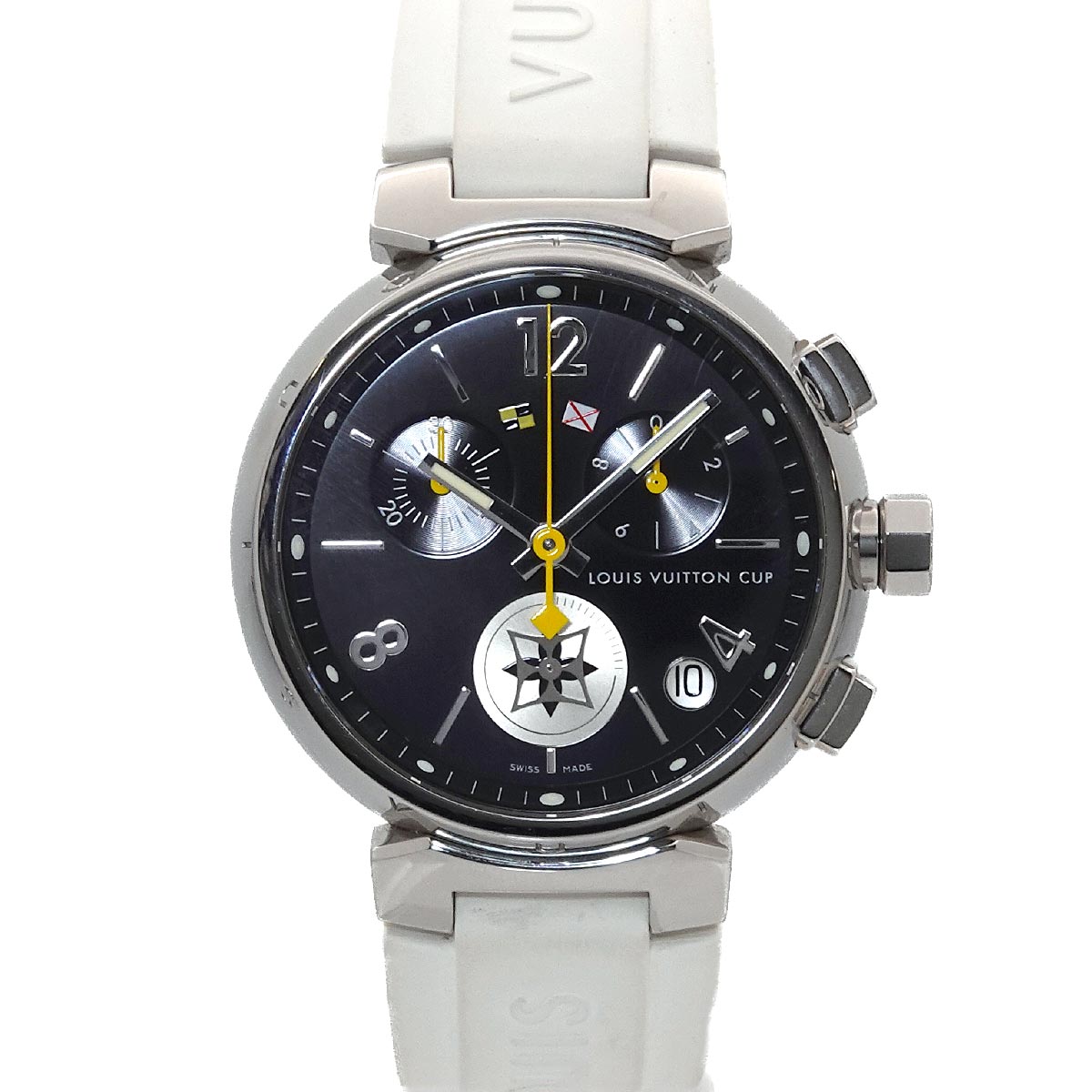 Tambour Lovely Cup Q11BG Chronograph Date Black Dial