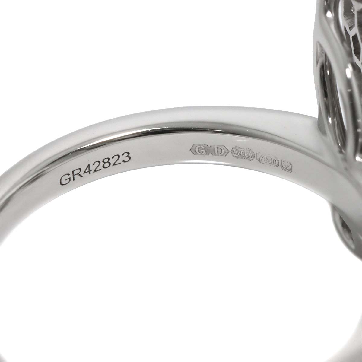 Butterfly Mini Diamond Ring 18K WG 750 size5.5-5.75(US)