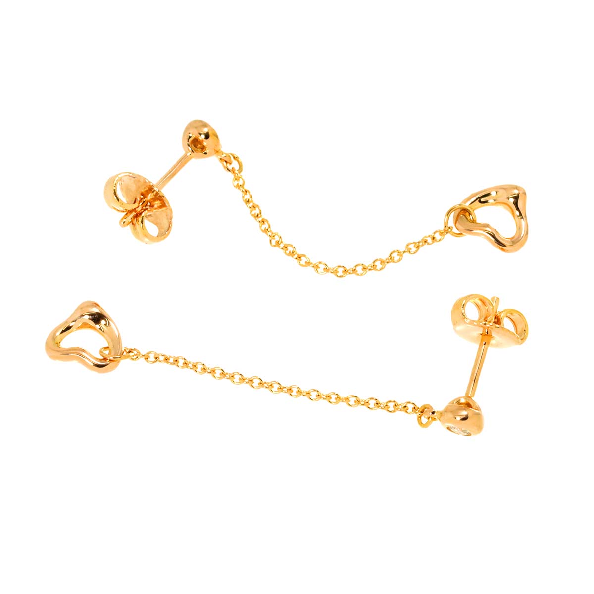 By The Yard Diamond Earrings Pierced 18K PG 750