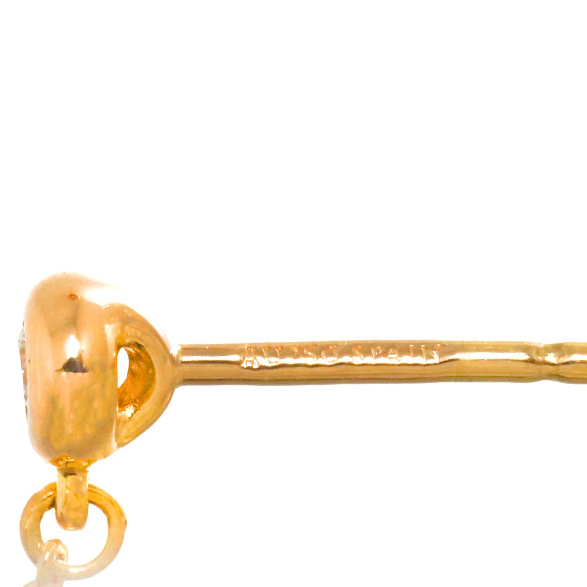 By The Yard Diamond Earrings Pierced 18K PG 750
