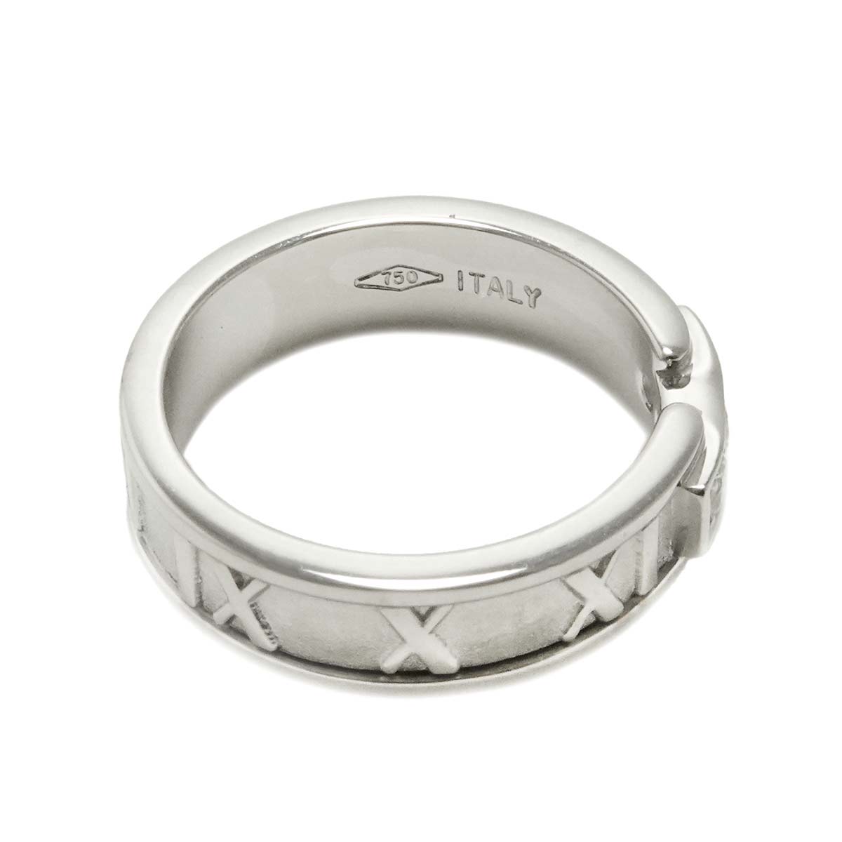 Atlas Diamond Ring 18K White Gold 750 size6-6.25(US)
