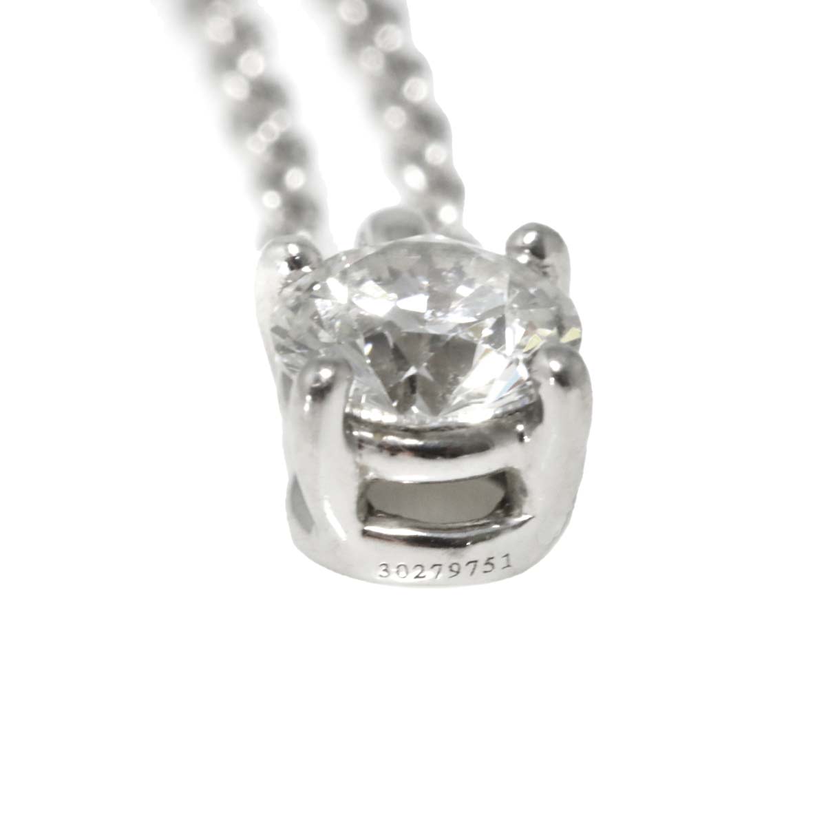 Solitaire Diamond Necklace Platinum