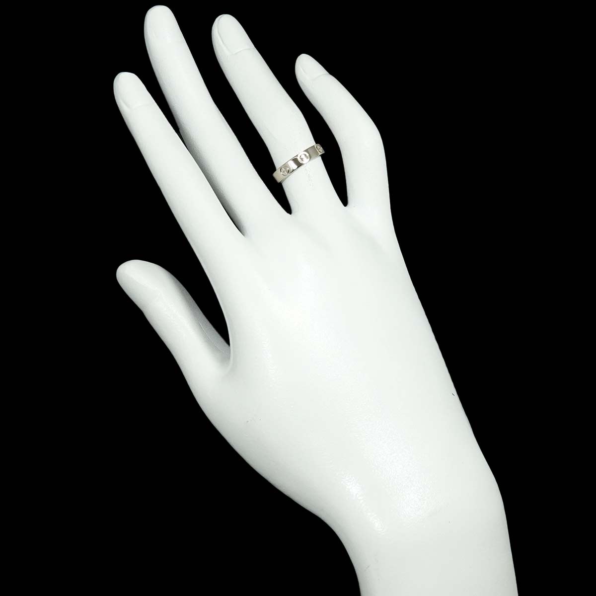 Mini Love Ring 18K White Gold 750 size49 4.75-5(US)