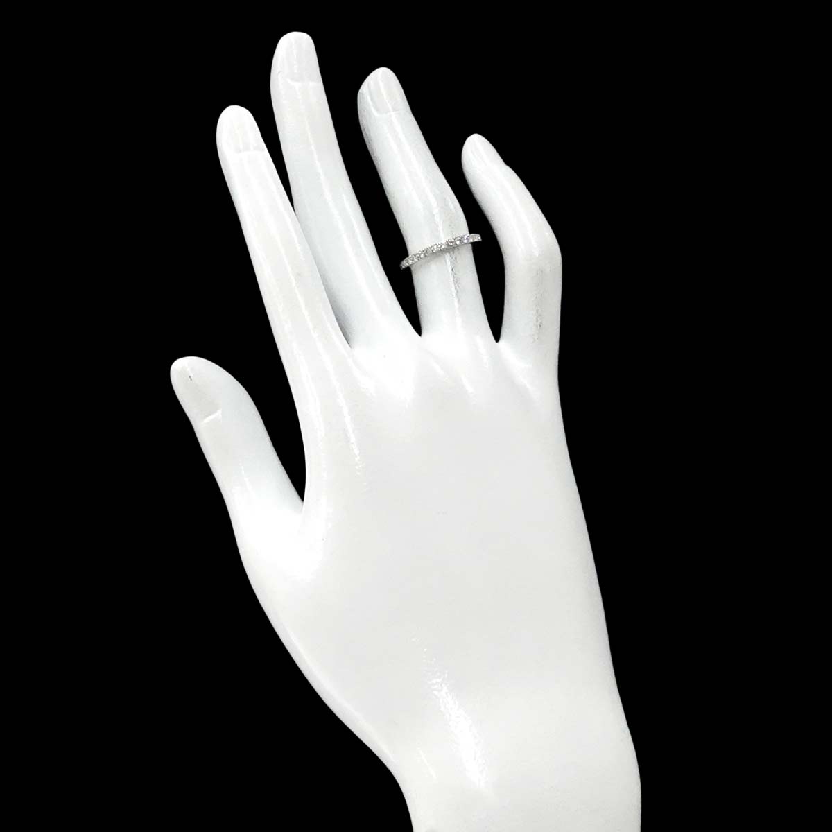 Novo Half Diamond Ring Pt 4.75-5(US)